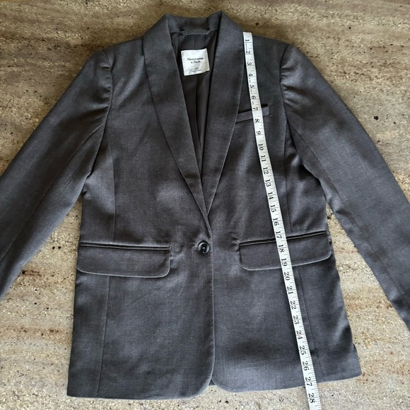 Abercrombie Midweight Classic Blazer Size Xsmall Dark Grey - Picture 5 of 9